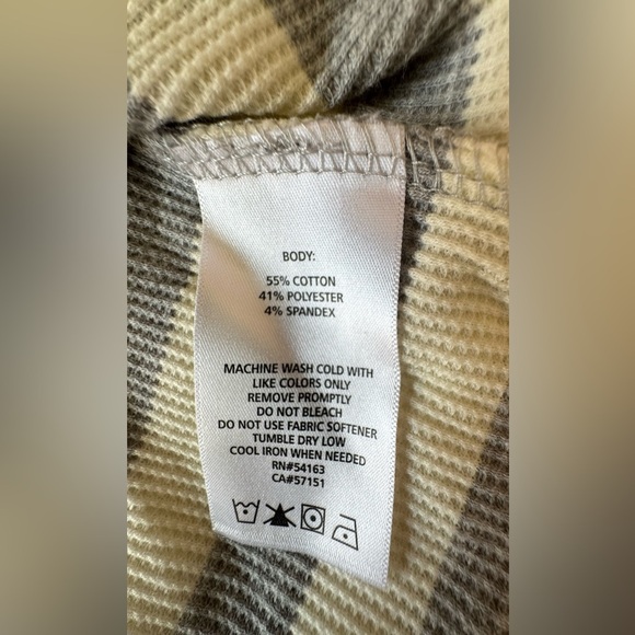 Calvin Klein Gray and white Striped Sweater Cardigan - Picture 10 of 11